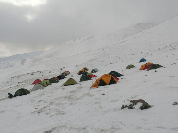 Sarıkamış şehitleri için 3 bin 180 rakımda nöbet -3