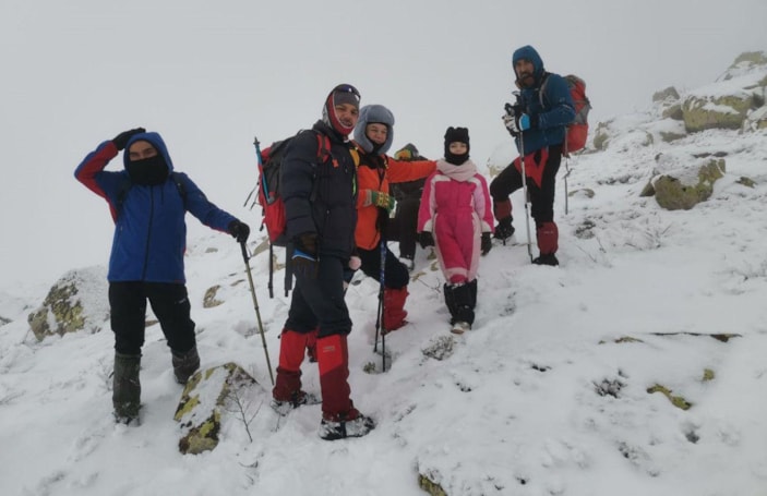 Dağcılar Sarıkamış şehitleri için Yıldız Dağı'nın zirvesine tırmandı -5