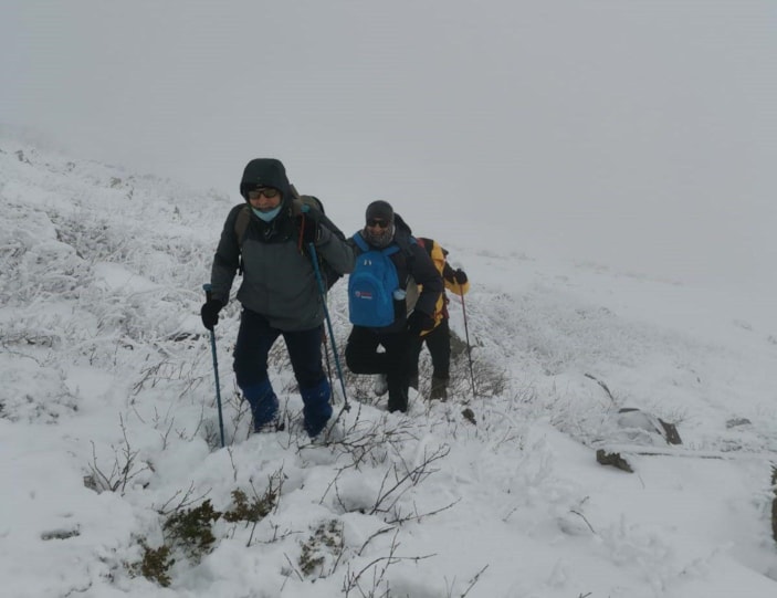 Dağcılar Sarıkamış şehitleri için Yıldız Dağı'nın zirvesine tırmandı -3