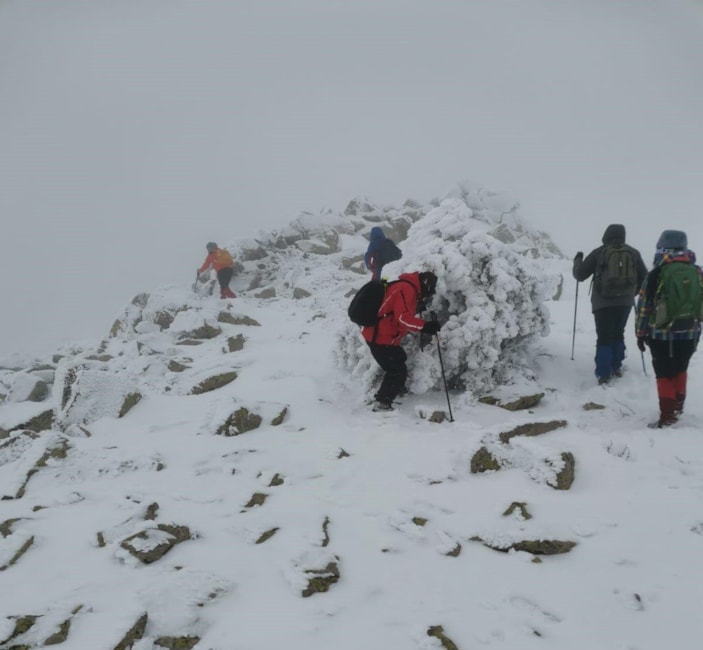 Dağcılar Sarıkamış şehitleri için Yıldız Dağı'nın zirvesine tırmandı -6