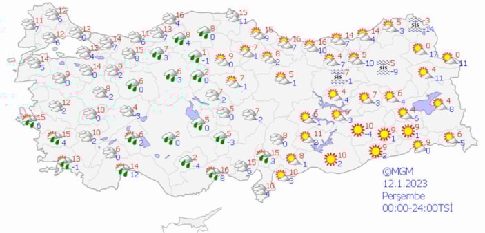 Yurt genelinde sıcaklık artıyor