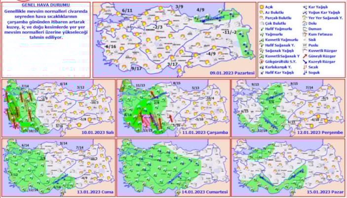 Yurt genelinde sıcaklık artıyor