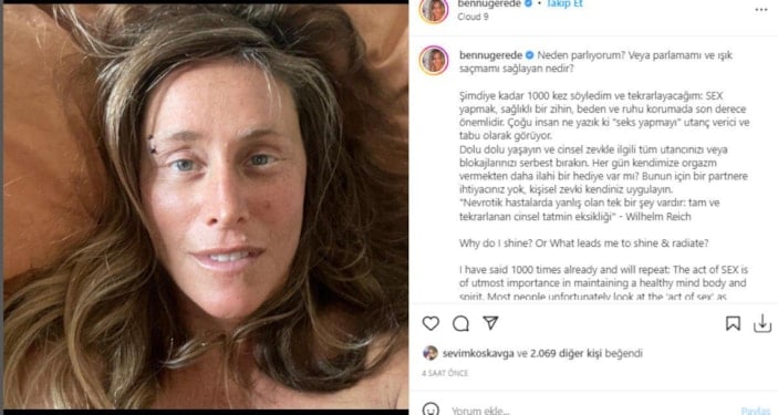 Bennu Gerede'den orgazm tavsiyesi