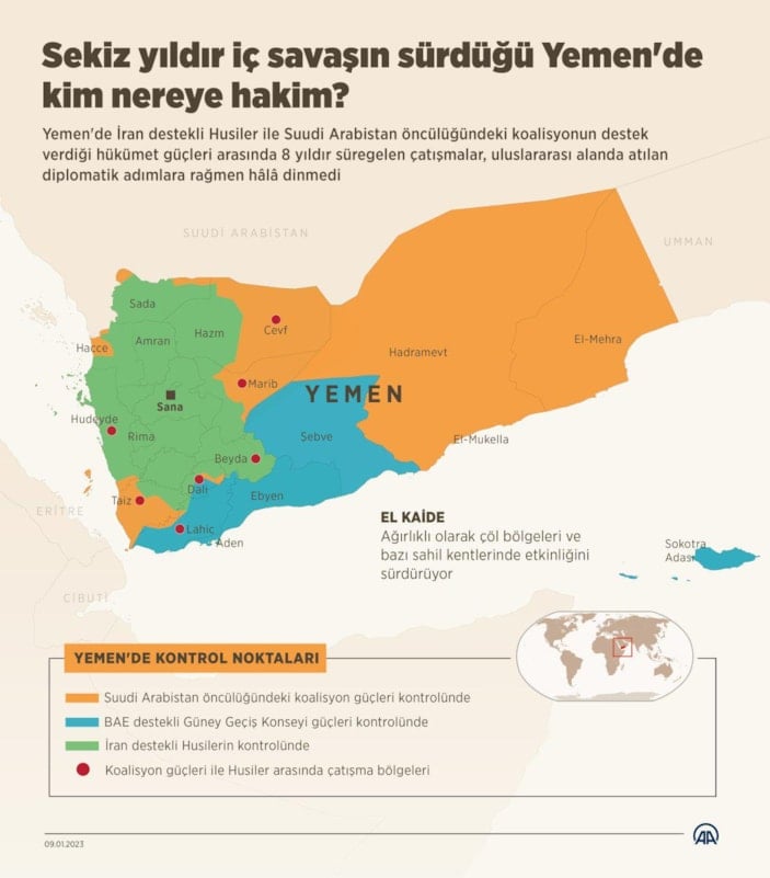 Yemen’deki iç savaş 8 yıldır sürüyor