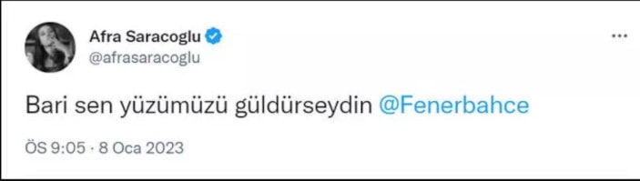 Fenerbahçe Afra Saraçoğlu'nu üzdü