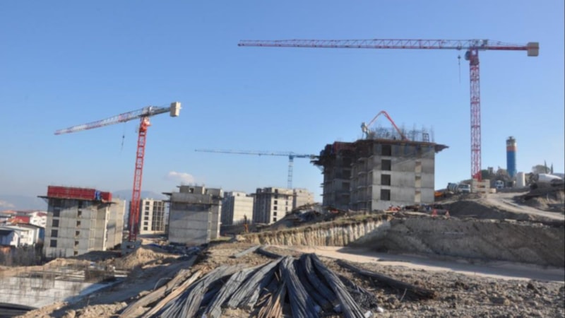 Bursa'da TOKİ inşaatı hızla yükseliyor