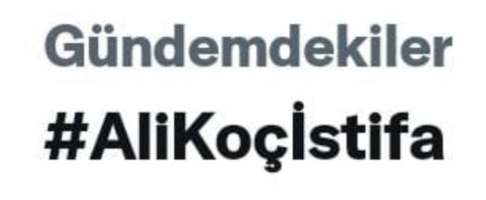 Sosyal medyada yeniden Ali Koç istifa hashtag'i açıldı