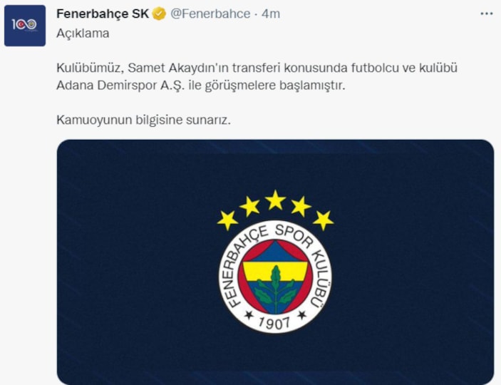 Samet Akaydın, Fenerbahçe ile anlaştı