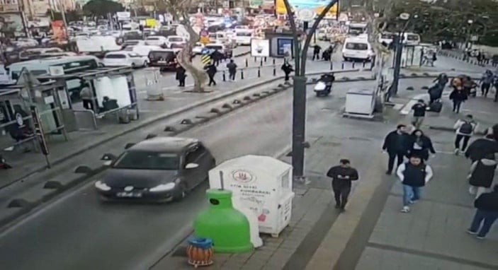 i 4. Levent’teki cinayet anı güvenlik kamerasında