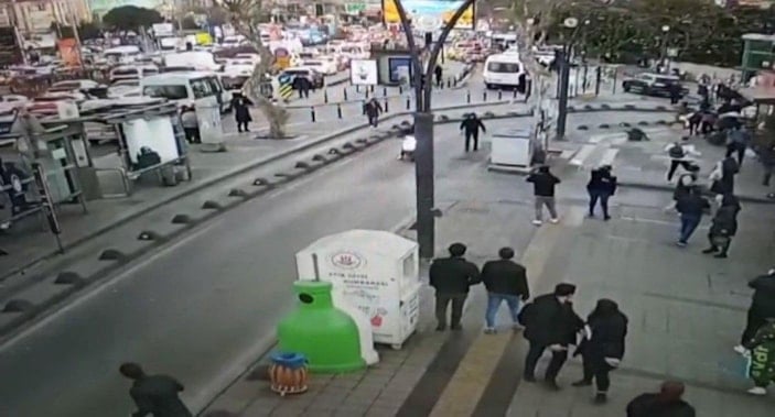 i 4. Levent’teki cinayet anı güvenlik kamerasında