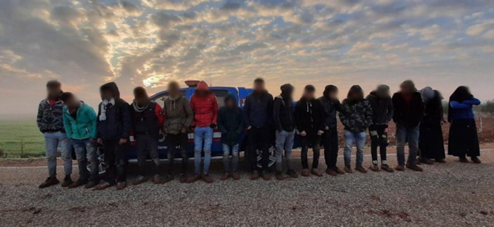 Gaziantep'teki 10 operasyonda 134 göçmen yakalandı