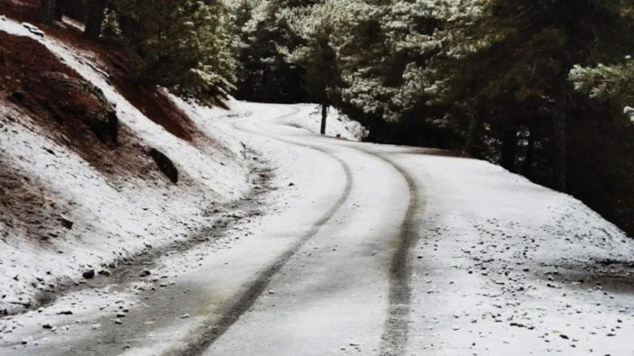 Aydın’a yılın ilk karı yağdı