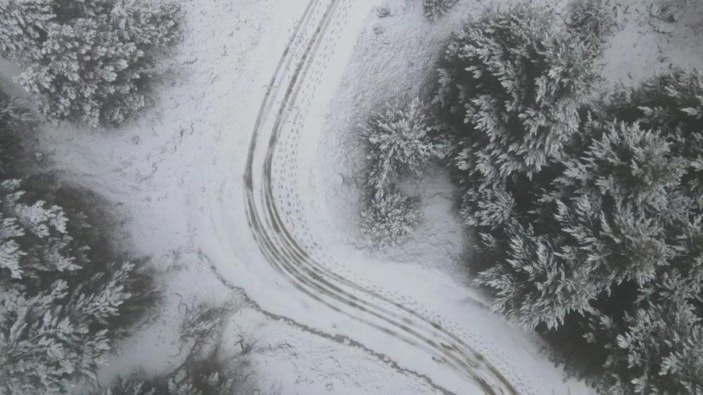 Aydın’a yılın ilk karı yağdı