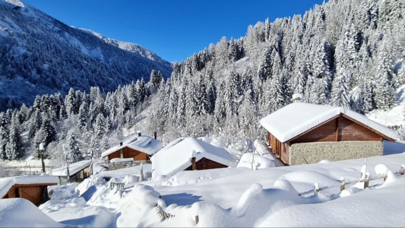 Kar yağışı, Kaçkar Dağları Milli Parkı'nda etkisini gösterdi