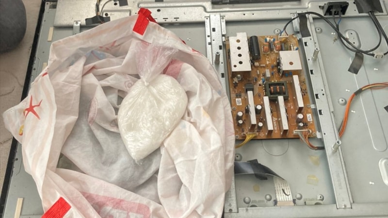 Samsun'da televizyondan uyuşturucu çıktı