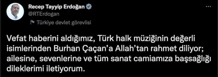 Burhan Çaçan'a veda