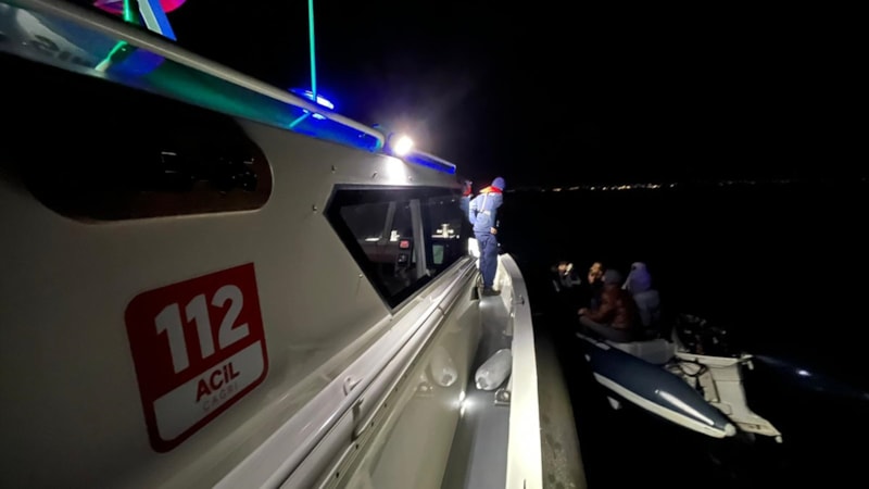 Bodrum açıklarında 45 düzensiz göçmen kurtarıldı