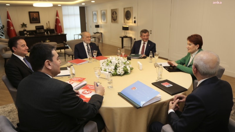 Meral Akşener 6'lı masanın toplantısından önce liderler turuna başlıyor