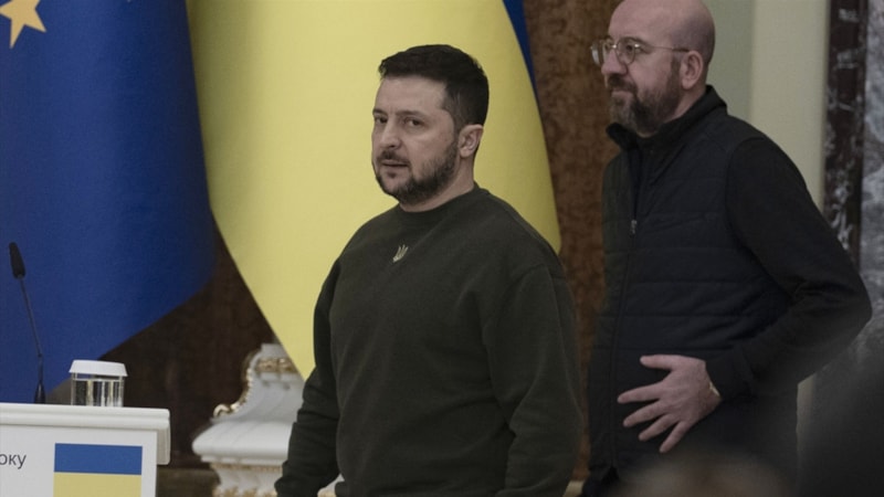 Charles Michel, Ukrayna'da Vladimir Zelensky ile görüştü