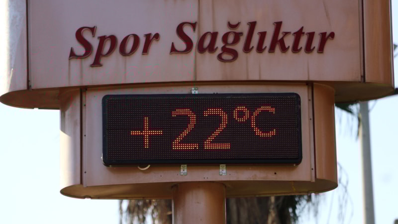Adana’da termometreler 22 dereceyi gösterdi