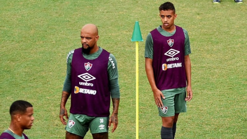 Felipe Melo, oğluyla idmana çıktı