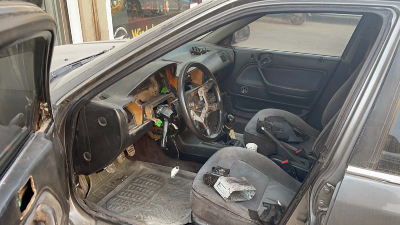 Gaziantep'te hırsızlık yapıp bekçiye arabasını ittirdi