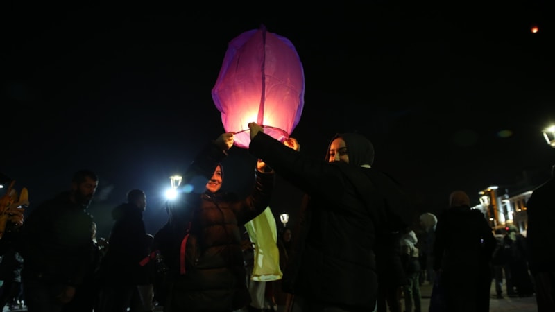 Konya'da renkli Şivlilik fener alayı