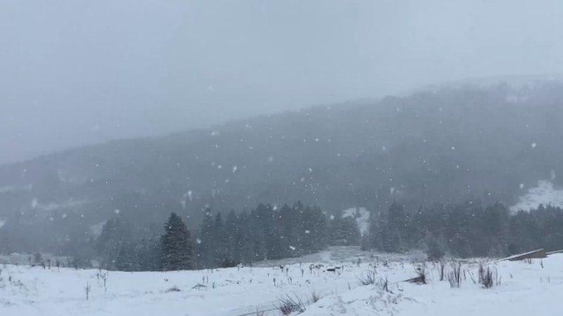 Uludağ’da kar yağışı yeniden başladı