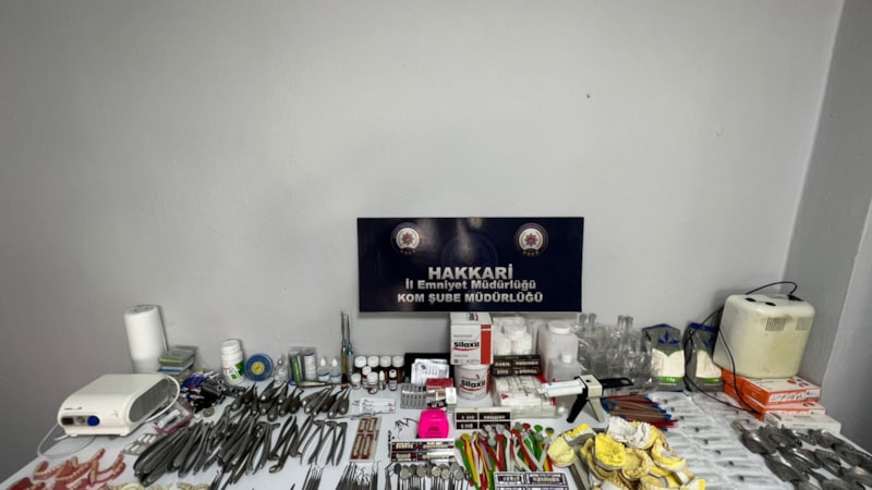 Hakkari'de sahte diş hekimi 2 kişi gözaltına alındı
