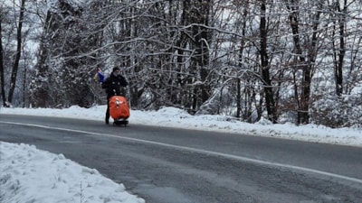 Boşnak hacı adayı Mekke'ye varmak için 6 bin kilometreden fazla yol gidecek