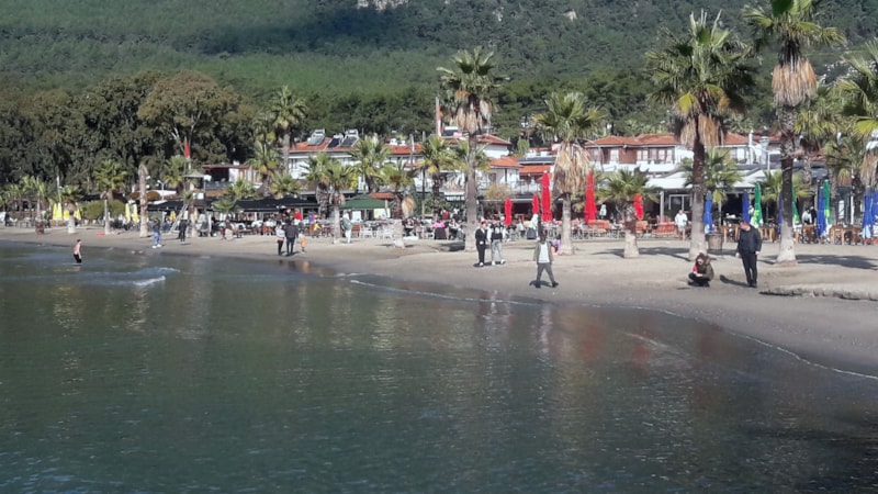 Muğla'da yağış sonrası deniz keyfi