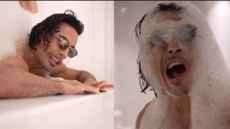 Nusret Gökçe güneş gözlükleriyle yıkandı