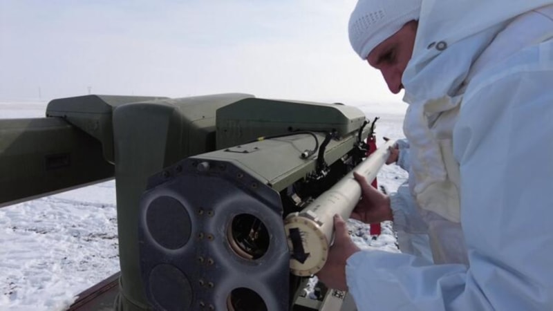 Kars'taki askeri tatbikatta hedefler, Cirit füzesiyle vuruldu