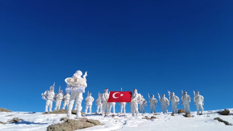 Kahraman Mehmetçik'in Kış Tatbikatı-2023 devam ediyor