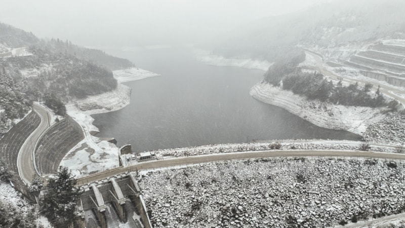 Bursa'da kuraklık sonrasında kar yağışı barajlara umut oldu