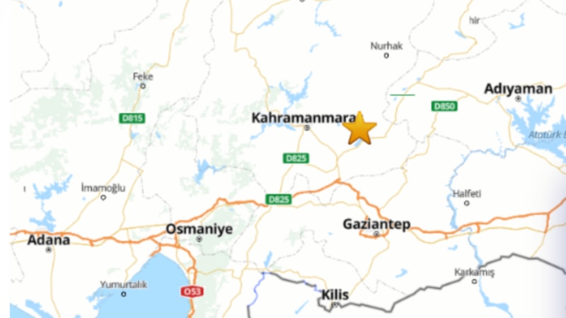 AFAD Kahramanmaraş depreminin büyüklüğünü güncelledi: 7.7