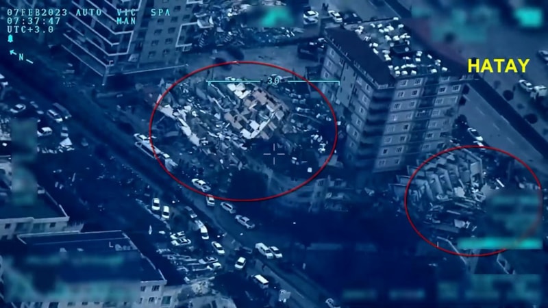 Deprem bölgeleri İHA'larla takip ediliyor