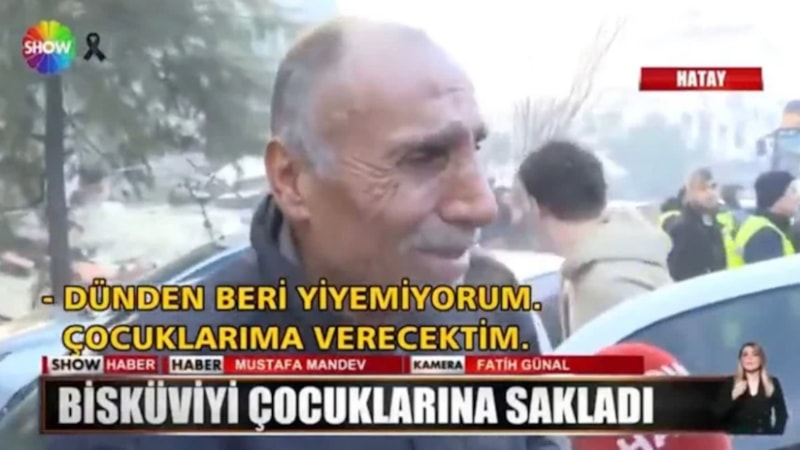 Hatay'da enkaz altındaki çocuklarını bisküvi ile bekleyen baba, oğluna kavuştu