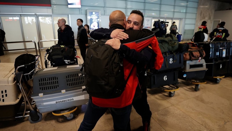 İspanyol ekip Madrid'e döndü: Türk halkından sevgi gördük