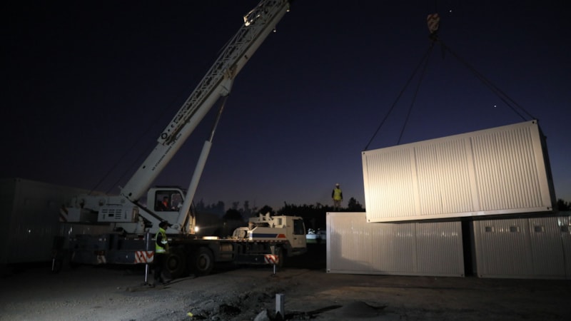 Hatay'da konteyner kentler için çalışmalar aralıksız sürüyor