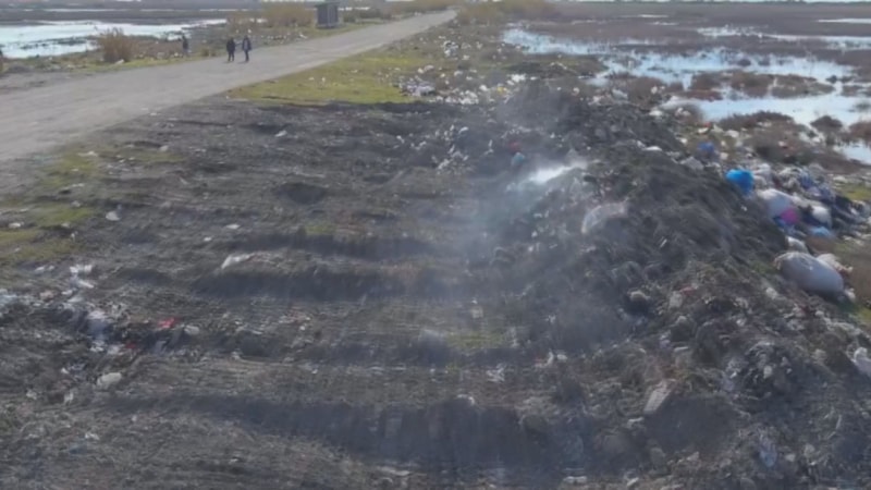 Hatay'da Milleyha Kuş Cenneti'ndeki son durum havadan görüntülendi
