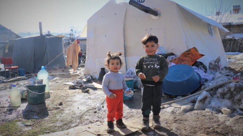 Malatyalı minik depremzedeler çadır kentte sosyalleşiyor