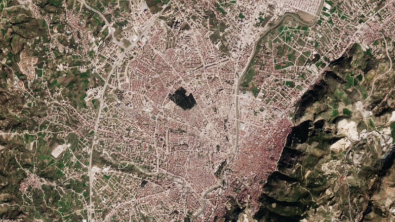 ESA'nın Copernicus Sentinel-2 uydusu, Antakya'yı görüntüledi