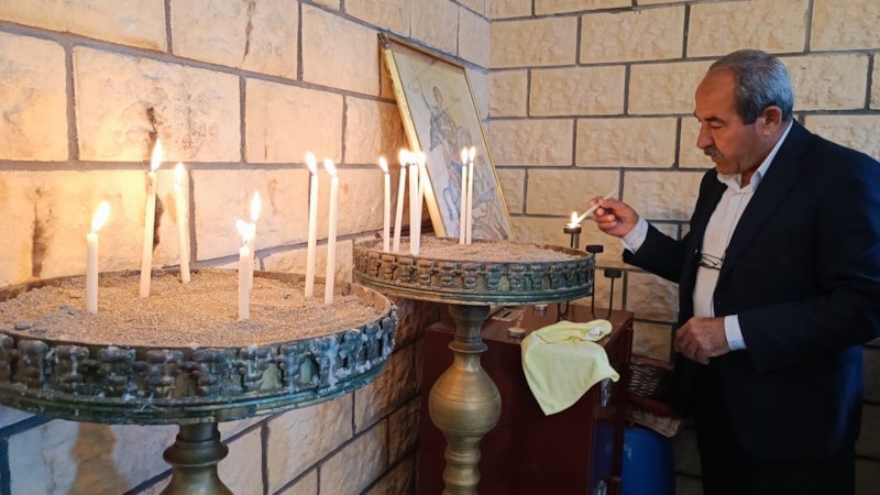 Hatay'da pazar ayininde depremzedeler için dua edildi