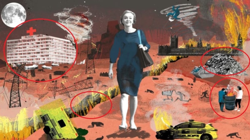 The Economist'in kapağı dikkat çekti! Kırık fay hattı, molozlar, dışarda ısınan insanlar, hastane,...