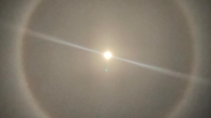 Hatay'da Ay halesi görüldü