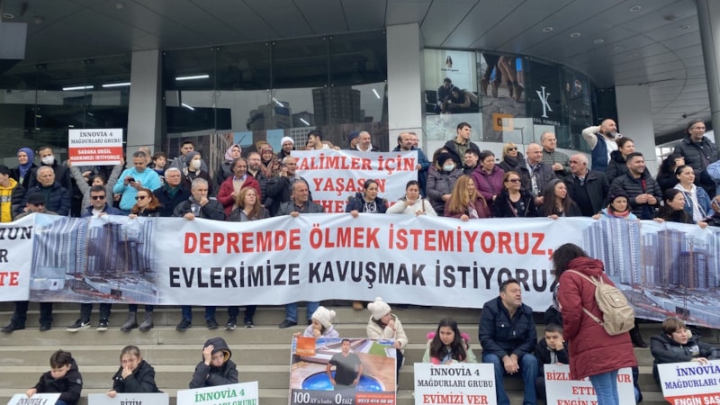 İstanbul’da ‘evlerimiz teslim edilmedi’ eylemi