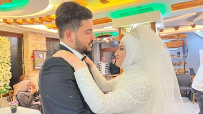 Rize'de depremzede çifte düğün sürprizi
