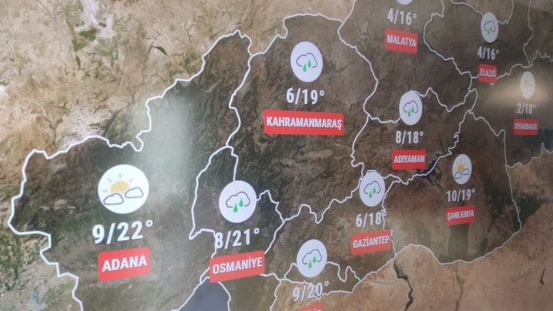 Deprem bölgesinde bu hafta yer yer yağış görülecek