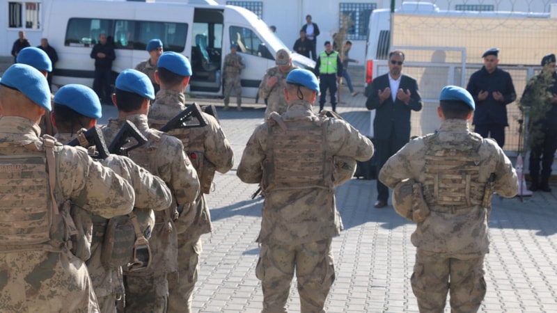 Osmaniye’de görev süresi biten Mehmetçik dualarla uğurlandı